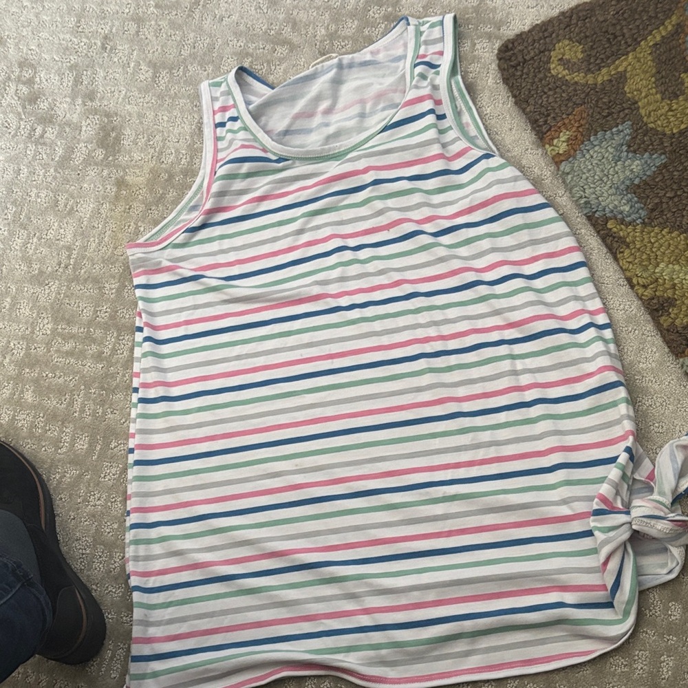 Colorful Striped Women's Tank Top
